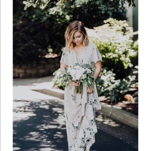 Beautiful, beige with flowers dress